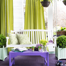 Lime Draperies