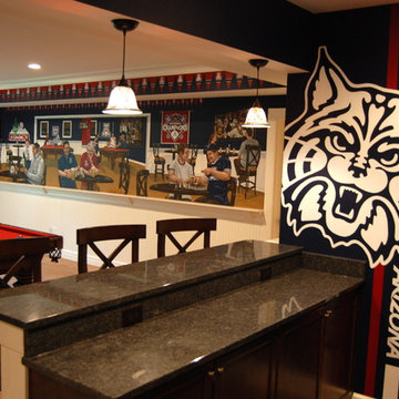 University of Arizona Sports Bar themed Mural by Tom Taylor of Wow Effects