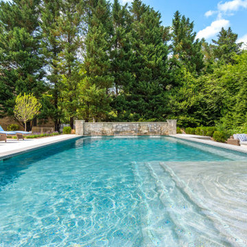 Custom Pool & Fire Pit in McLean