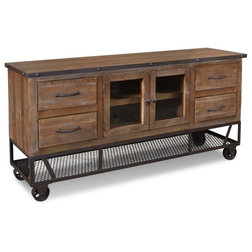 Industrial Entertainment Centers And Tv Stands by Crafters and Weavers