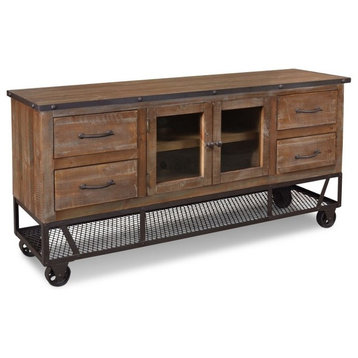 Addison Rustic Industrial Style 65" TV Stand