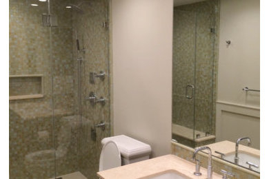 Inspiration for a contemporary bathroom remodel in New York
