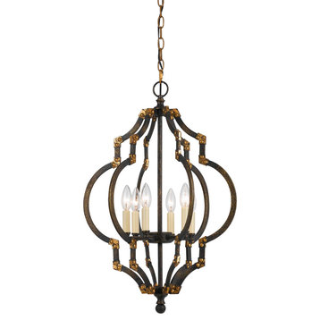 Irontique Gold Metal Howell, Pendant, Fx-3593-6