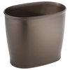iDesign Kent Oval Waste Can, Bronze