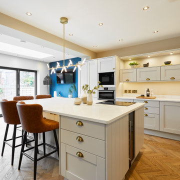 Contemporary Open Plan Kitchen Living Area