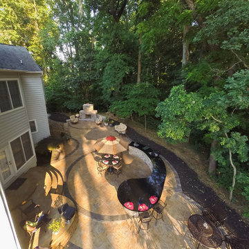 Outdoor Kitchen, Fireplace and Patio - Bowie, MD