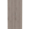 Pemberly Row 2-Door Modern Engineered Wood Multistorage Pantry Cabinet in Gray