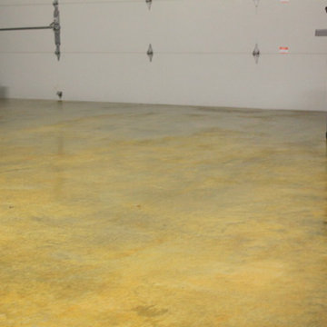 Garage Floor Honey Color Stain