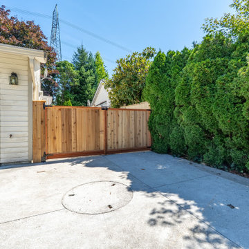 Custom Cedar Backyard Gate Installation – Coquitlam Outdoor Renovation