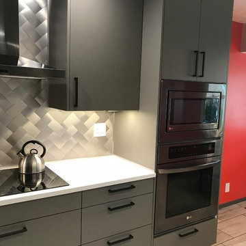 Stone Matte Acrylic custom IKEA kitchen in New Mexico