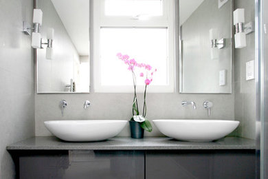 Contemporary bathroom in Surrey.