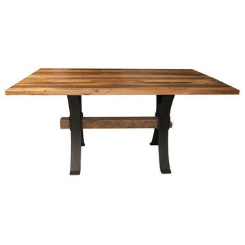 Aspen Dining Table, Reclaimed Barnwood, Natural, 42x72