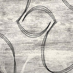 Rug Branch - Rug Branch Modern Abstract Swirls Grey Black Indoor Runner Rug - 3'x15' - Elevate your space with Rug Branch modern and contemporary style abstract area rugs. The Montage Collection of abstract rug works beautifully with any decor and brighten up your existing decor. The detailed patterns add vintage charm to your room with a contemporary feel.