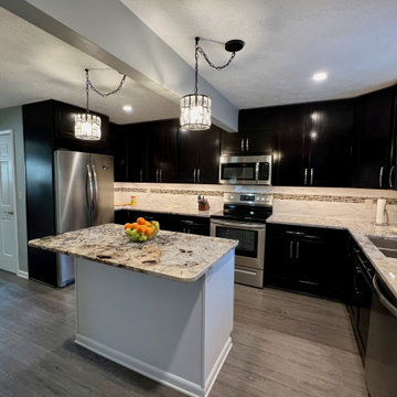Traditional Kitchen Remodel Done in an Espresso Color