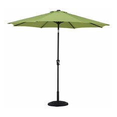 Sunbrella 8 Ribs 10' Outdoor Patio Umbrella With Auto Tilt and Crank, Green
