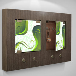 Contemporary Abstract Art Key Holder -- wall mounted - Products