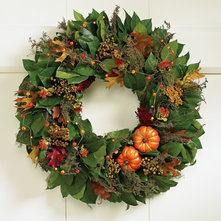 Contemporary Wreaths And Garlands by Williams-Sonoma