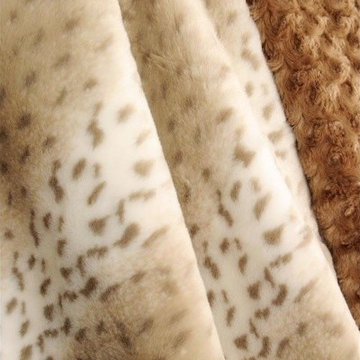 Snow Leopard and Mocha Throw