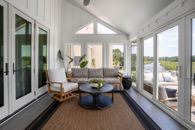Trendy sunroom photo in Charleston
