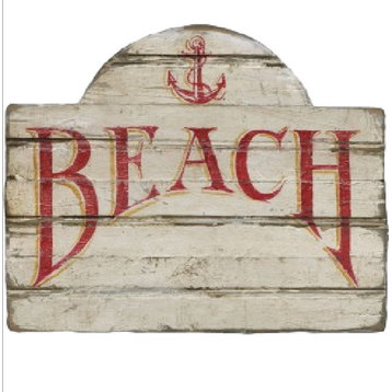 Beach Anchor Wood Sign