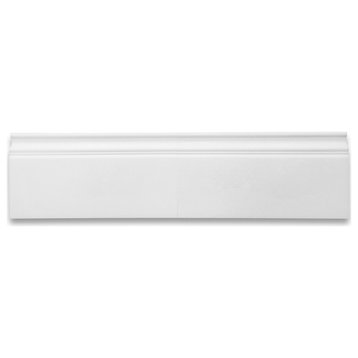 Thassos White Marble 6x12 Skirting Baseboard Trim Molding Honed, 1 piece