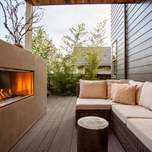 outdoor fireplace