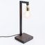 Tallinn Iron and Wenge Wood Table Lamp
