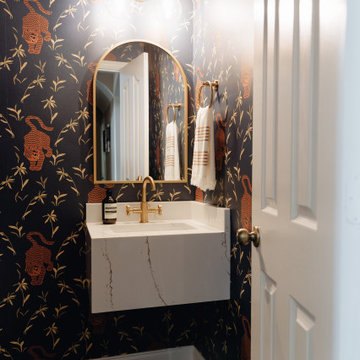 Tiger Goddess Powder Room Reno