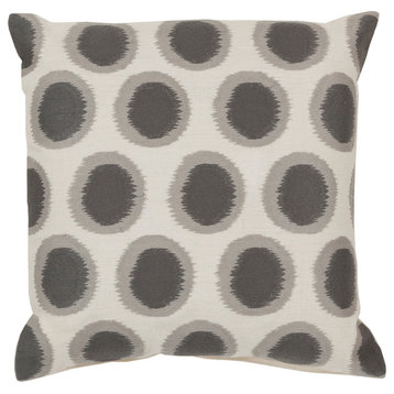 Ikat Dots Pillow 22x22x5, Polyester Fill