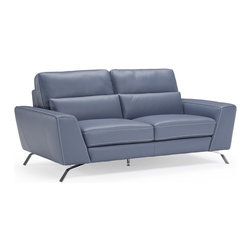 Natuzzi Editions Contemporary Leather Loveseat B846 - Loveseats