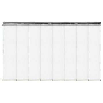 Archard 8-Panel Track Extendable Vertical Blinds 130-175"W