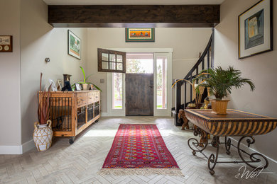 Inspiration for a country entryway remodel in Other