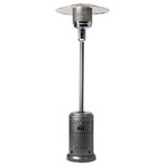 Fire Sense - Commerical Patio Heater, Stainless Steel, Hammered Platinum Commercial - Bringing outdoor heating fashion to a higher level, the Hammered Platinum Commercial Patio Heater is the most powerful and fashionable patio heater on the market, with an output of an amazing 46,000 BTU's Constructed of Platinum finish powder coated steel, this heavy duty unit features a Piezo ignition system and wide base for increased stability. This superior patio heater is perfect for the serious outdoor entertainer who appreciates fashionable design.