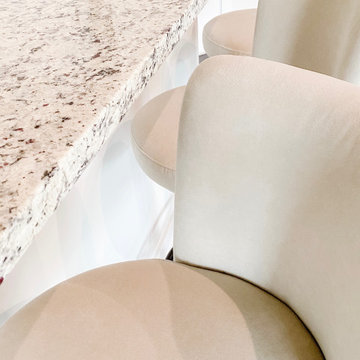 Custom Performance Velvet Stools