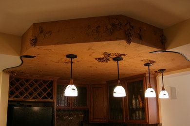 Inspiration for a timeless home bar remodel in Cleveland