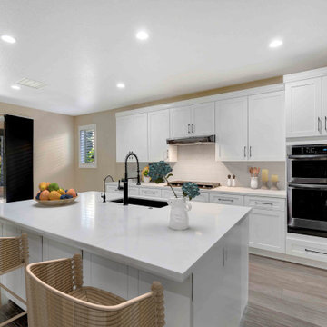 Streamlined Sophistication in a Bright Corona Kitchen