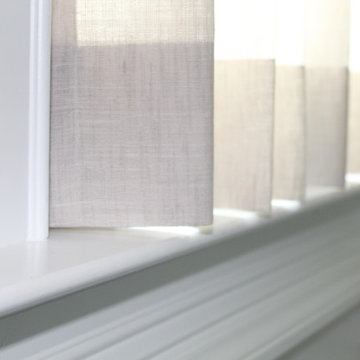 Cafe Curtains installed on River Bluff