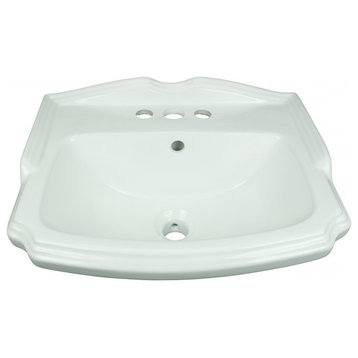 Small Wall Mount Bathroom Sink White Porcelain with Overflow Renovators Supply