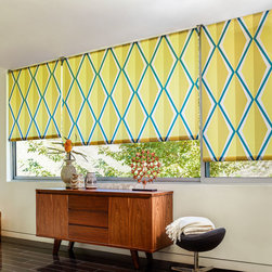The Novogratz Print Roller Shades by The Shade Store - Living Room Furniture