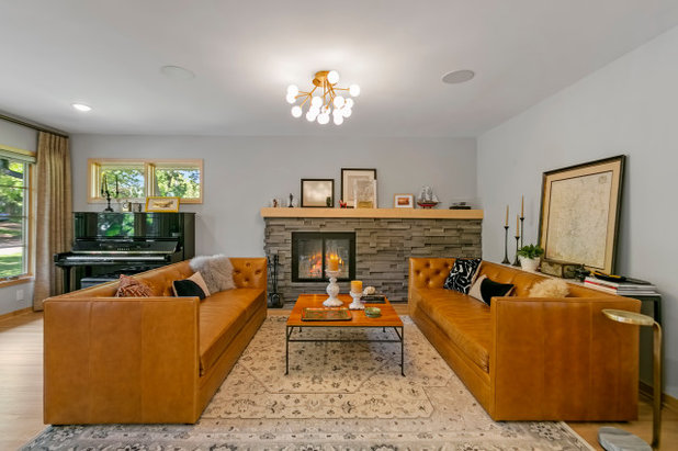 Midcentury Living Room by Rebecca Ryan Design