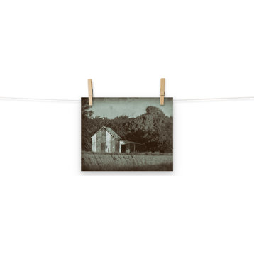 Patriotic Barn in Field Landscape Photo Unframed Wall Art Print, 8" X 10"