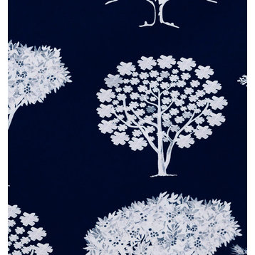 Field of Trees Floral Print Placemat, Set of 4, Blue