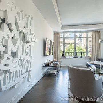 TV mounting installation in Manhattan