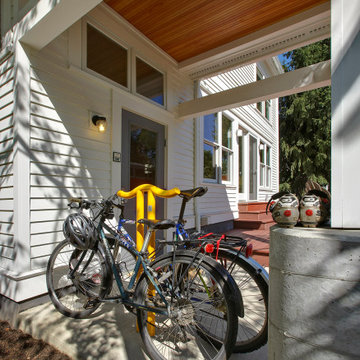 Exterior view of 'Bike parking lot' on rear porch