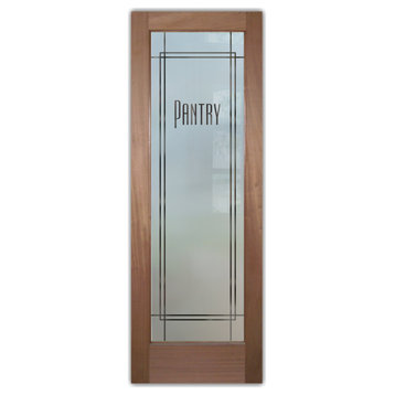 Pantry Door - Ultra Pantry - Mahogany - 28" x 80" - Book/Slab Door