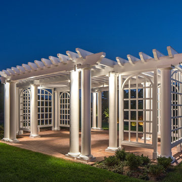 Pergola Landscape Lighting | Downlighting Pergola Omaha Nebraska