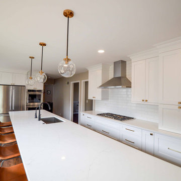 Arlington Heights Blue and White Kitchen
