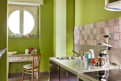 Foto di una cucina boho chic