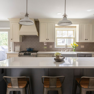 Exterior Wall is Outfitted with Decorative Hood & Kitchen Window