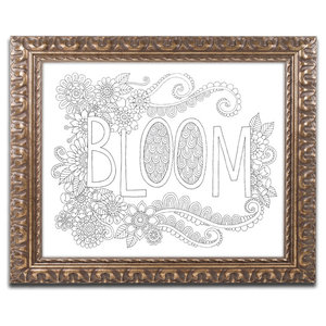 Kathy G Ahrens Mixed Coloring Book 50 Ornate Framed Art Contemporary Prints And Posters By Trademark Global